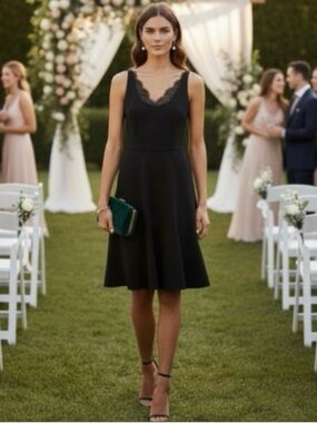 Altuzarra for Target Black Evening Ponte- Knit Dress